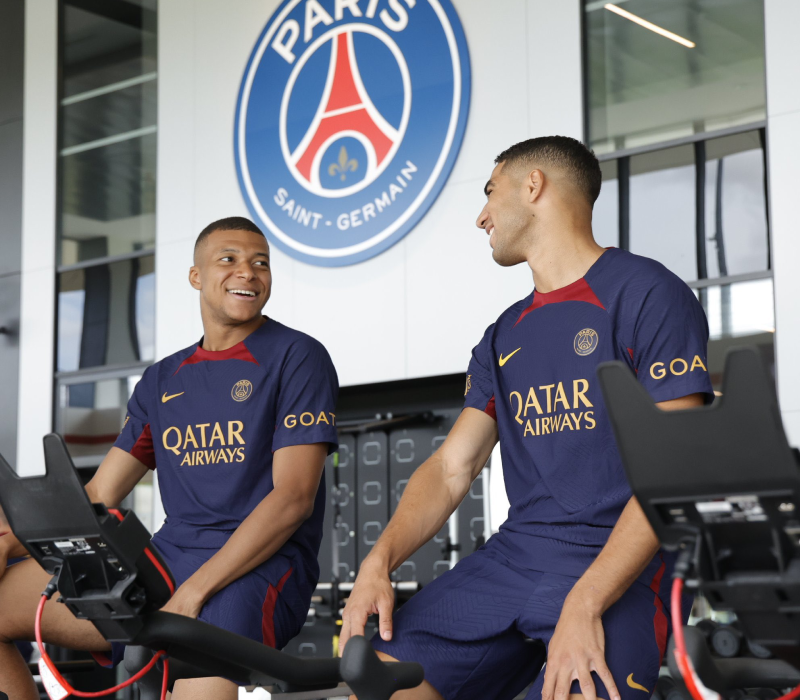 Camp PSG choosing Wattbike