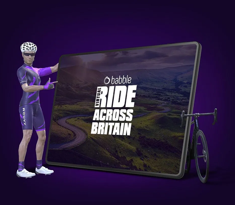 Virtual Ride Across Britain with Rouvy